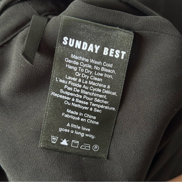 Aritzia Sunday Best Olive Micro Skirt in Black - Picture 10 of 11